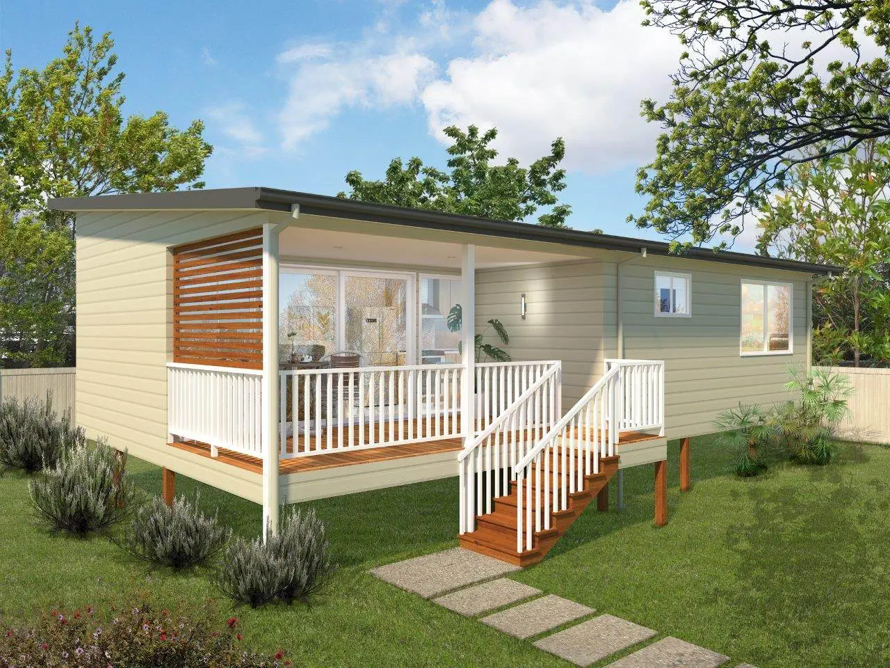 Artists Impressions 3D Elevation Rendered Image Granny Flat